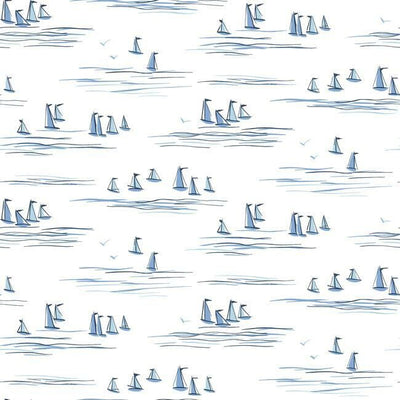 product image for Full Sails Wallpaper in Blues from the Water's Edge Collection by York Wallcoverings 94