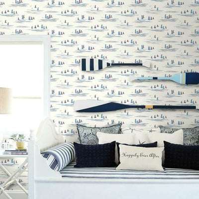 product image for Full Sails Wallpaper in Primary from the Water's Edge Collection by York Wallcoverings 70