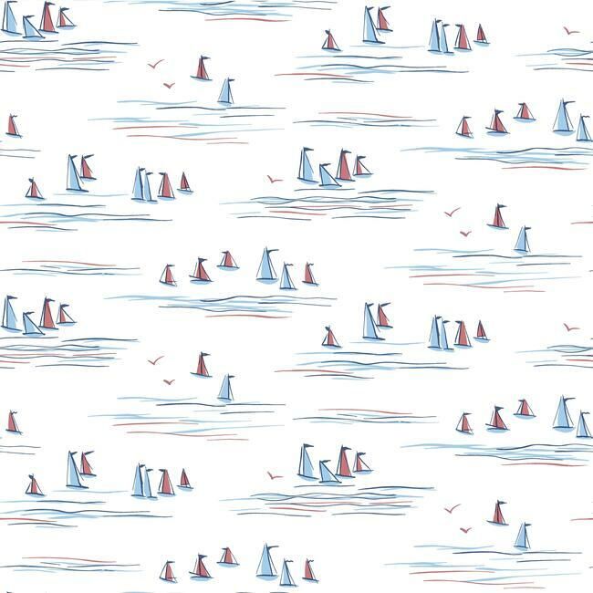media image for sample full sails wallpaper in primary from the waters edge collection by york wallcoverings 1 287