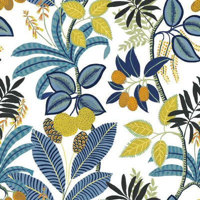 product image for Funky Jungle Peel & Stick Wallpaper in Blue and Yellow by RoomMates for York Wallcoverings 28