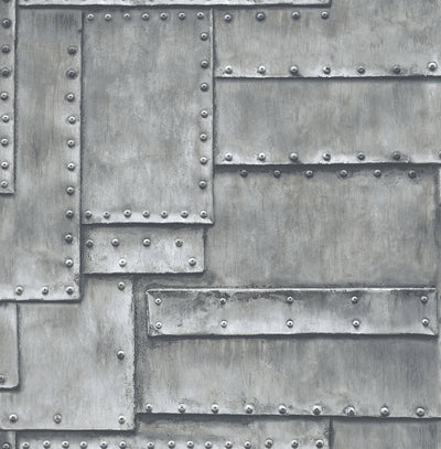 product image of sample fuselage panel peel and stick wallpaper in charcoal by nextwall 1 562