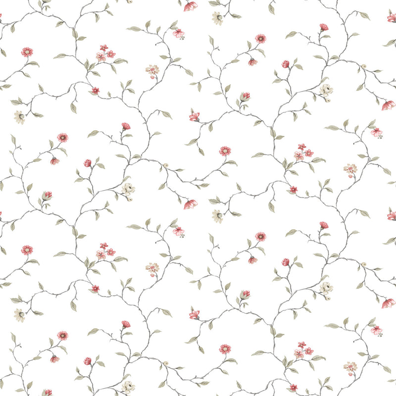 media image for Trailing Flowers Pink Wallpaper from the Kitchen Recipes Collection by Galerie Wallcoverings 276
