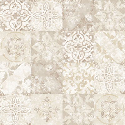 product image of Tile Effect Beige Wallpaper from the Kitchen Recipes Collection by Galerie Wallcoverings 531