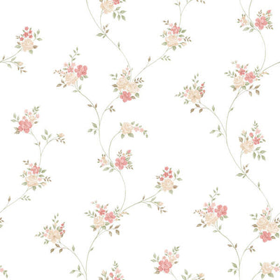 product image of Floral Trail Wallpaper in Red 571