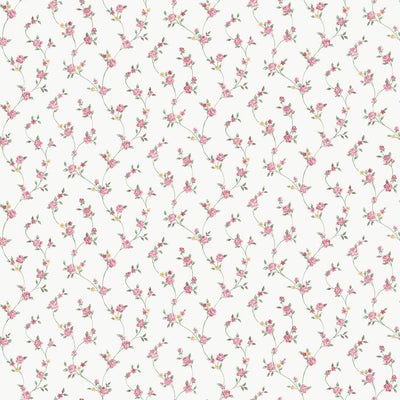 product image of Petite Floral Trail Wallpaper in Red 532