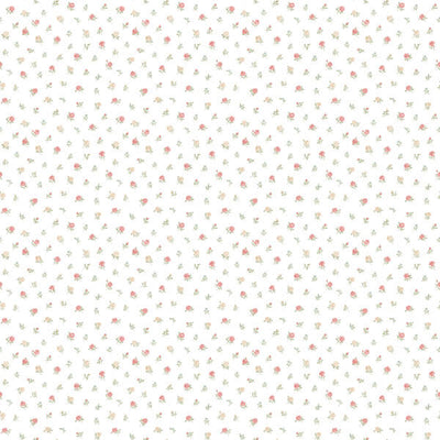 product image of Floral Toss Wallpaper in Soft Red 537