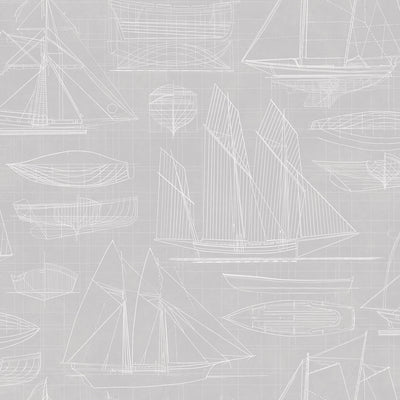 product image of sample nautical blueprint taupe wallpaper from the deauville 2 collection by galerie wallcoverings 1 583