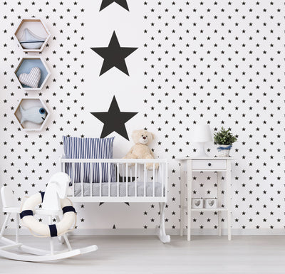 product image for Deauville Stars Black Wallpaper from the Deauville 2 Collection by Galerie Wallcoverings 82