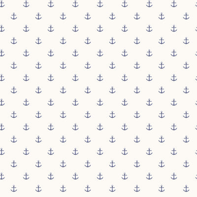 product image of Small Anchors Navy Wallpaper from the Deauville 2 Collection by Galerie Wallcoverings 599