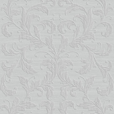 product image of Sample Nordic Elements Damask Wallpaper in Grey 588