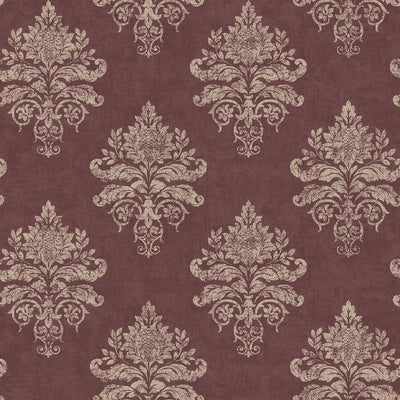 product image for Nordic Elements Damask Wallpaper in Red 97