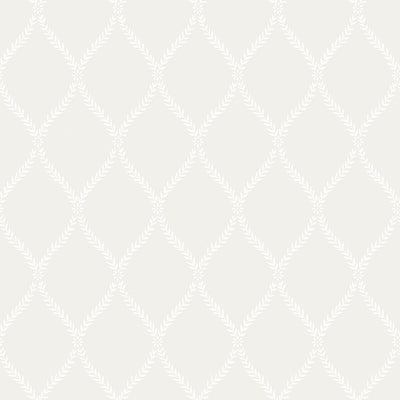 product image for Geometric Trellis Cream/White Wallpaper from the Vintage Roses Collection by Galerie Wallcoverings 9