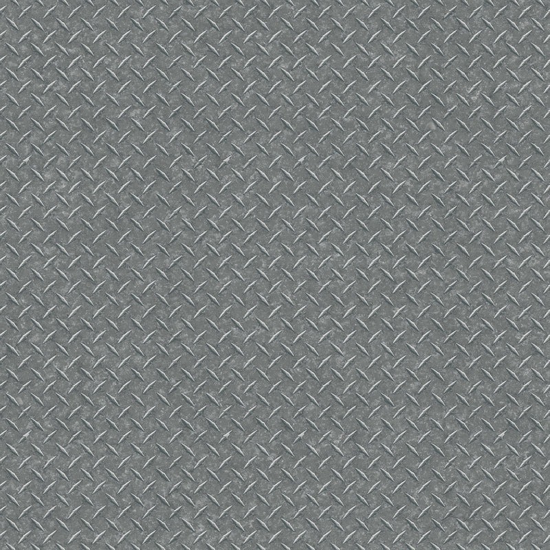 media image for Diamond Plate Dark Silver/Grey Wallpaper from the Nostalgie Collection by Galerie Wallcoverings 262