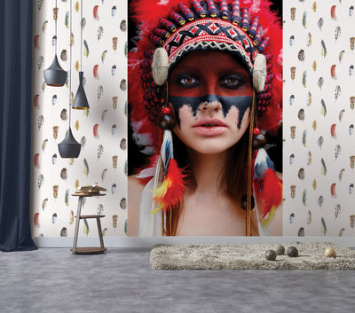 product image of Native American Wall Mural from the Global Fusion Collection by Galerie Wallcoverings 584