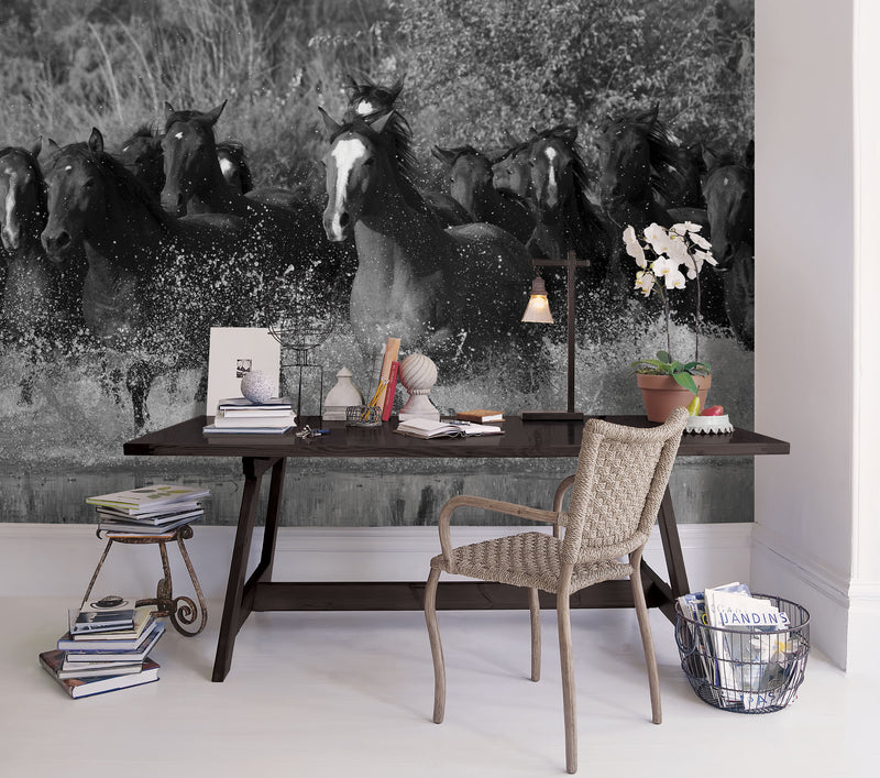 media image for Horses Wall Mural from the Global Fusion Collection by Galerie Wallcoverings 287