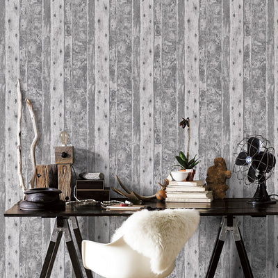 product image for GOT Wood Grey Wallpaper from the Grunge Collection by Galerie Wallcoverings 50