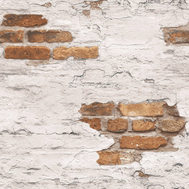 media image for Exposed Brick Ochre Wallpaper from the Grunge Collection by Galerie Wallcoverings 285