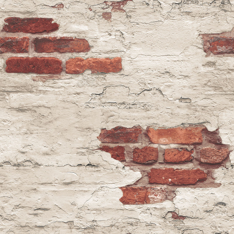 media image for Exposed Brick Red Wallpaper from the Grunge Collection by Galerie Wallcoverings 298