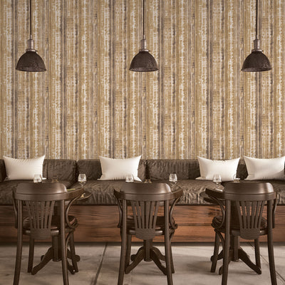 product image for Corrugated Metal Gold Wallpaper from the Grunge Collection by Galerie Wallcoverings 32
