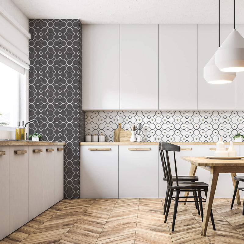 media image for Bee Hive with bees Black/White Wallpaper from the Just Kitchens Collection by Galerie Wallcoverings 254