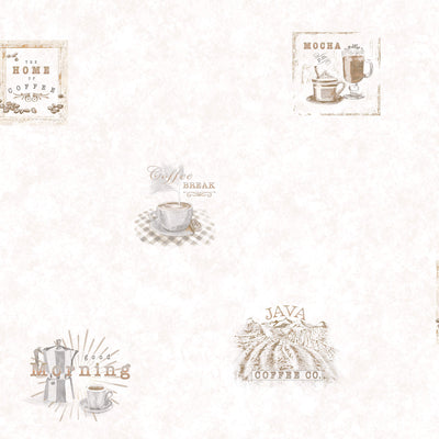 product image of Coffee Beige Wallpaper from the Just Kitchens Collection by Galerie Wallcoverings 573