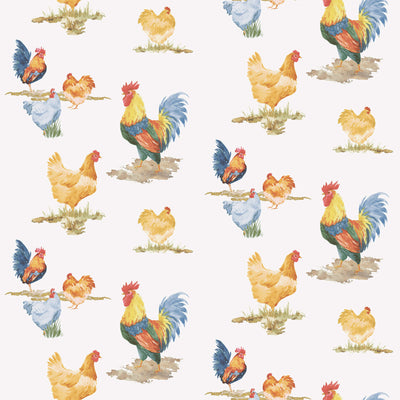 product image for Free Range Blue/Red Wallpaper from the Just Kitchens Collection by Galerie Wallcoverings 74