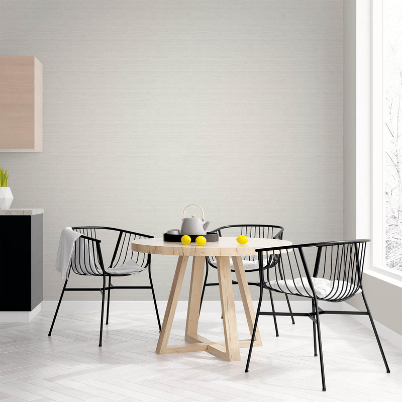 media image for Grasscloth Soft Grey Wallpaper from the Just Kitchens Collection by Galerie Wallcoverings 245