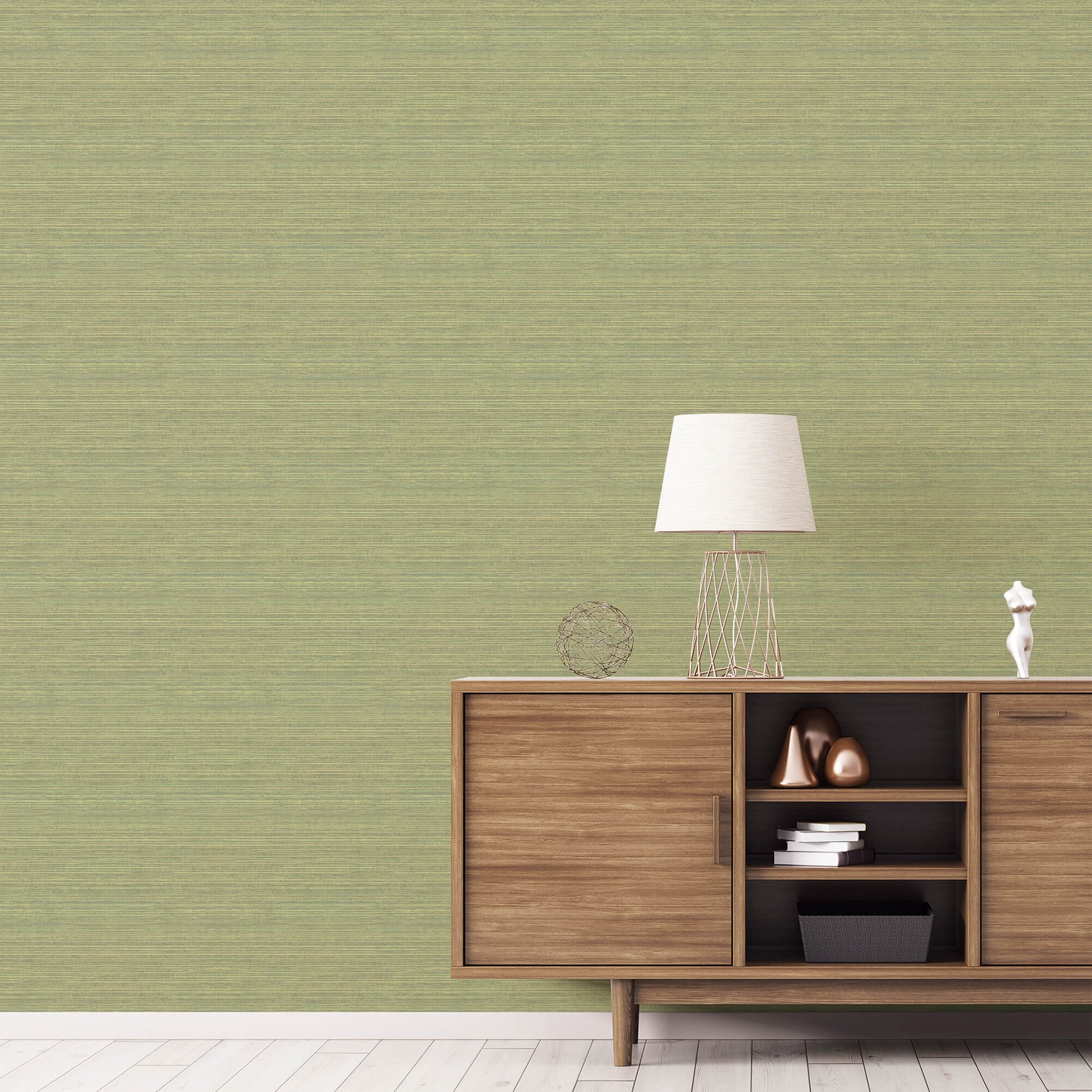 Shop Grasscloth Green Wallpaper from the Just Kitchens Collection