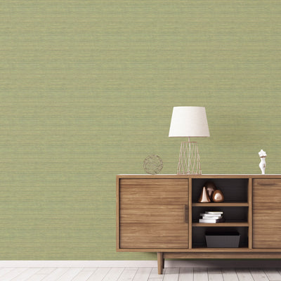 product image of Grasscloth Green Wallpaper from the Just Kitchens Collection by Galerie Wallcoverings 551