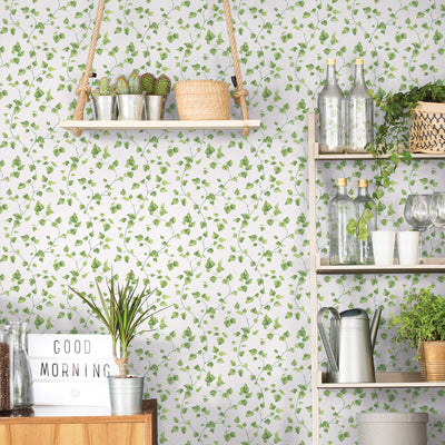 product image for Just Ivy Green Wallpaper from the Just Kitchens Collection by Galerie Wallcoverings 7
