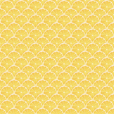 product image of Lemon Scallop Yellow Wallpaper from the Just Kitchens Collection by Galerie Wallcoverings 575