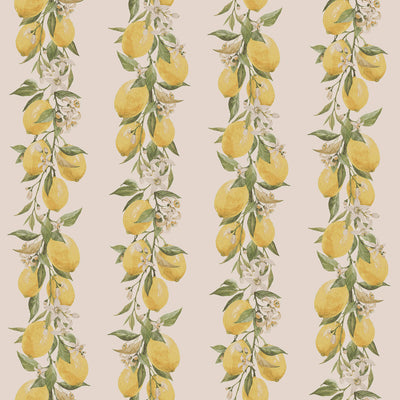 product image of sample lemon stripe yellow beige wallpaper from the just kitchens collection by galerie wallcoverings 1 51