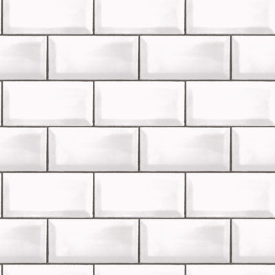 product image of Metro Tile Black/White Wallpaper from the Just Kitchens Collection by Galerie Wallcoverings 560