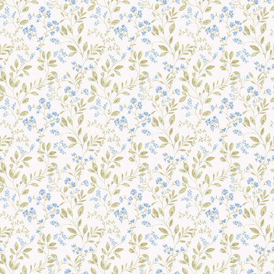product image of sample spring leaf trail blue green wallpaper from the just kitchens collection by galerie wallcoverings 1 513