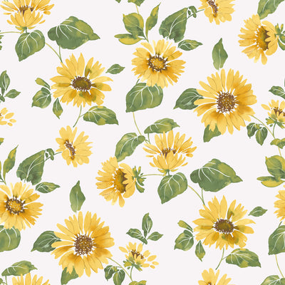 product image of Sunflower Trail Yellow/Green Wallpaper from the Just Kitchens Collection by Galerie Wallcoverings 576