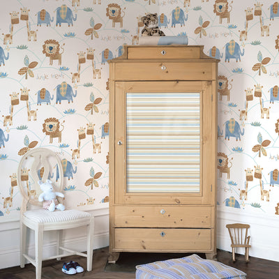 product image for Jungle Friends Blue Wallpaper from the Just 4 Kids 2 Collection by Galerie Wallcoverings 17