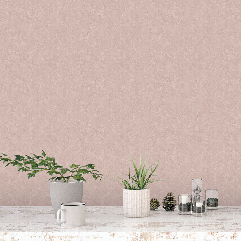 media image for Nordic Elements Plain Texture Wallpaper in Pink 211