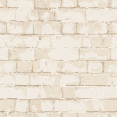 product image of Brick Wall Cream Wallpaper from the Nostalgie Collection by Galerie Wallcoverings 510