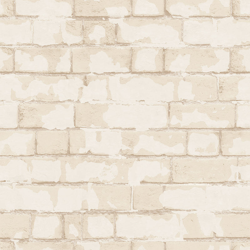 media image for Brick Wall Cream Wallpaper from the Nostalgie Collection by Galerie Wallcoverings 267