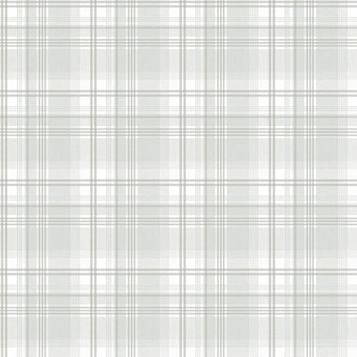 product image for Nordic Elements Check Plaid Wallpaper in Silver Grey 54