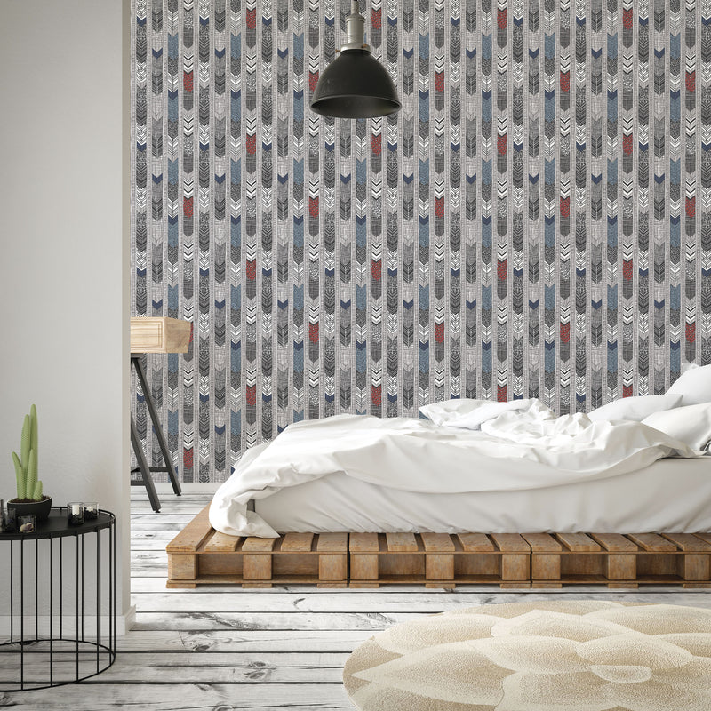 media image for Arrows Multi Wallpaper from the Global Fusion Collection by Galerie Wallcoverings 280