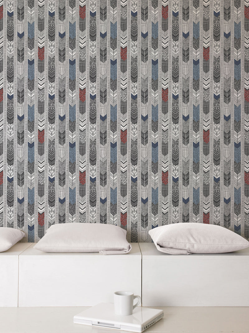 media image for Arrows Multi Wallpaper from the Global Fusion Collection by Galerie Wallcoverings 286