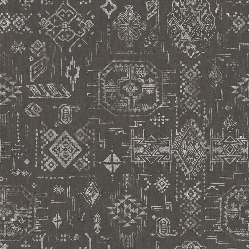 media image for Aztec Black Wallpaper from the Global Fusion Collection by Galerie Wallcoverings 279