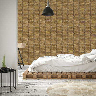 product image for Bamboo Brown Wallpaper from the Global Fusion Collection by Galerie Wallcoverings 8
