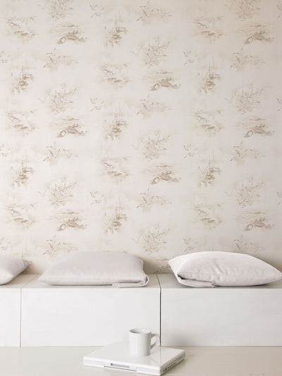 product image for Seagulls Brown Wallpaper from the Global Fusion Collection by Galerie Wallcoverings 14