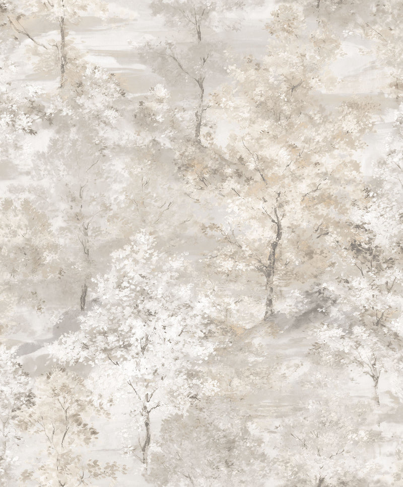 media image for Trees Grey Wallpaper from the Global Fusion Collection by Galerie Wallcoverings 259