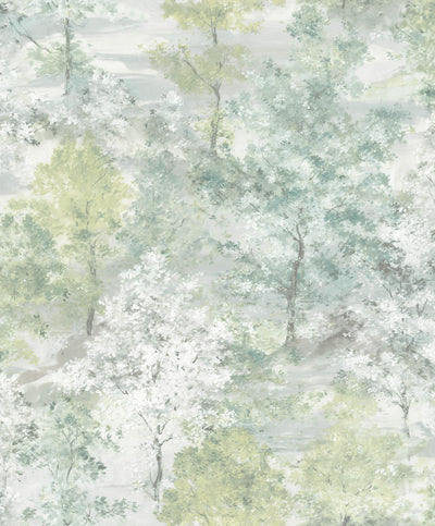 product image of sample trees green wallpaper from the global fusion collection by galerie wallcoverings 1 546