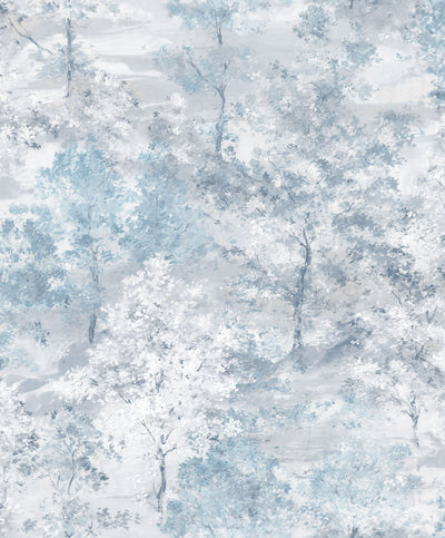 product image of Trees Blue Wallpaper from the Global Fusion Collection by Galerie Wallcoverings 514