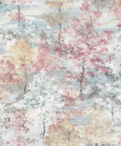 product image for Trees Pink Wallpaper from the Global Fusion Collection by Galerie Wallcoverings 14