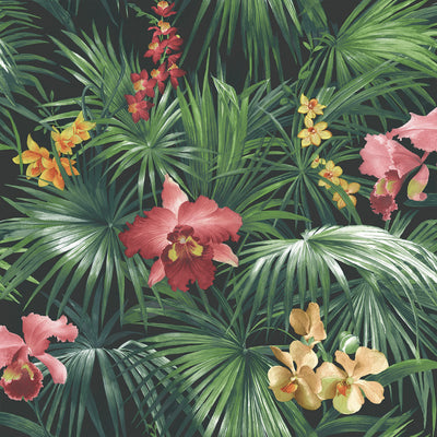 product image for Tropical Florals Red Wallpaper from the Global Fusion Collection by Galerie Wallcoverings 26